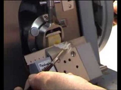 Cutting with a microtome